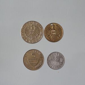 Austria Coins Lot of 4 Mixed Years Schilling Groschen